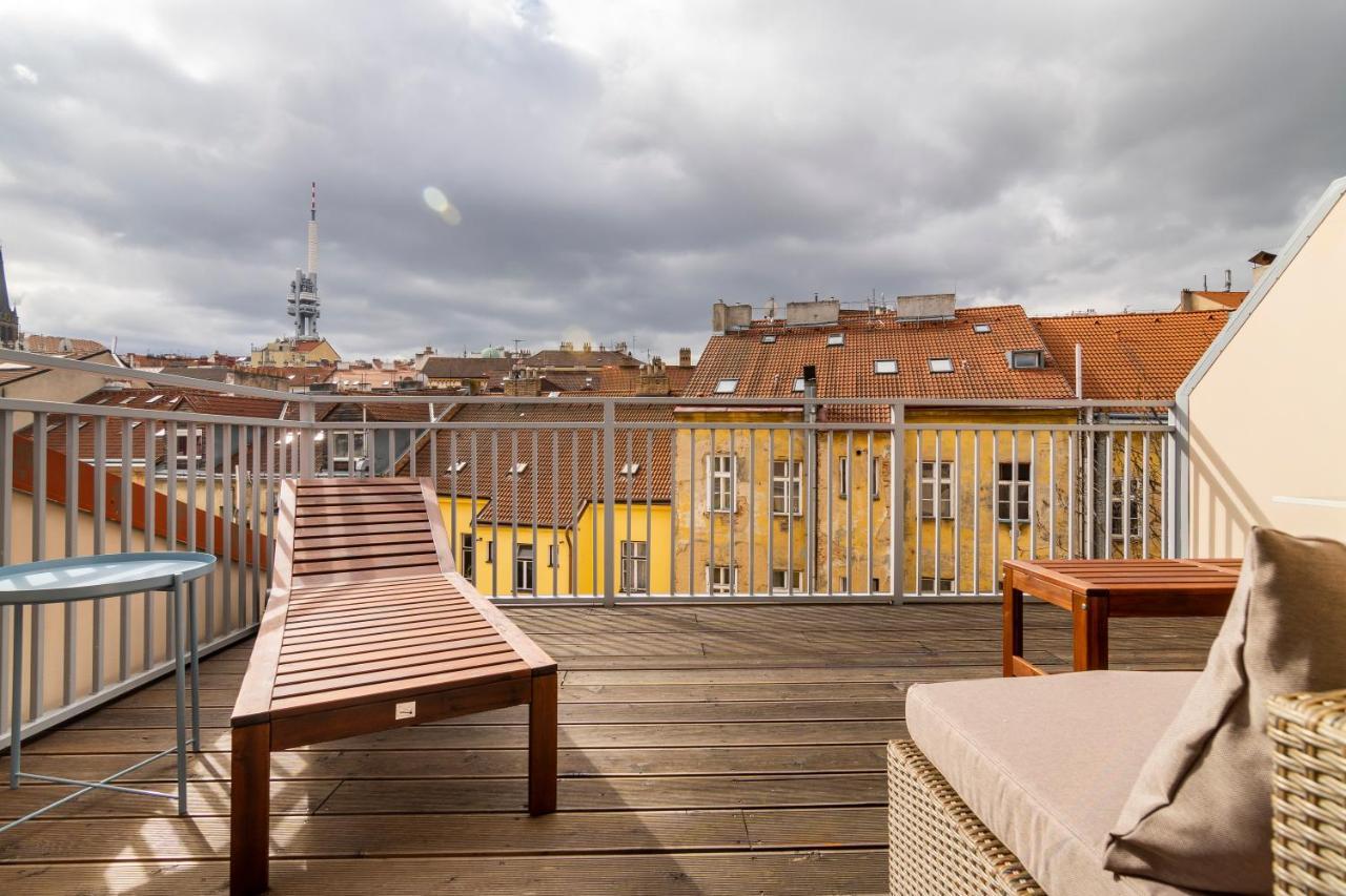 Prague Days - Premium Loft W Terrace - View - Netflix - Ac Appartement Buitenkant foto
